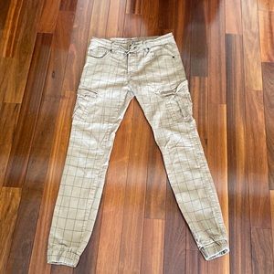 Men’s Project X Paris grid pattern joggers